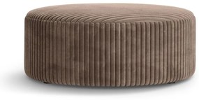 Taburet maro cu tapițerie din catifea reiată Dia – Micadoni