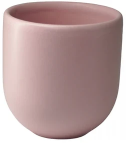 Set 4 Pahare Cafea Novum Roz (Baby Pink , 250ml) Gresie Glazurata Manual