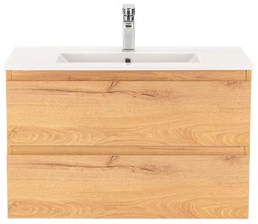 Dulap inferior Vario Forte 80 cu lavoar stejar-stejar