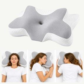 Perna ortopedica cervicala CERVI-SAN Relax pentru toate pozitiile de dormit