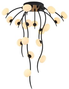 Plafonieră aplicată LED GELA 18xLED/3W/230V 3000K neagră