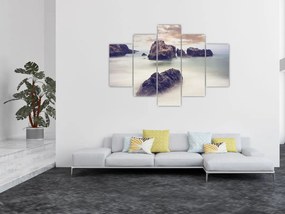 Tablou cu stânci în ceață (150x105 cm)