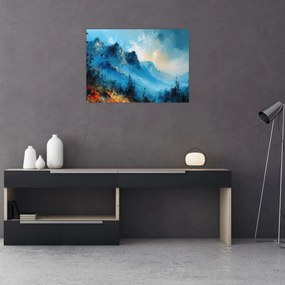 Tablou - Pictura munților (70x50 cm)