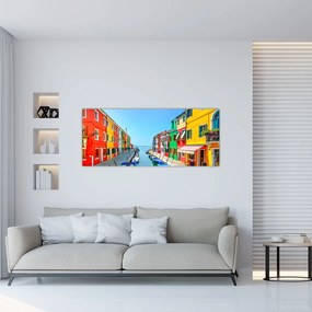 Tablou - Insula Burano, Veneția, Italia (120x50 cm)