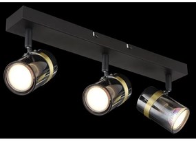 Plafoniera 3L design industrial Trabby negru