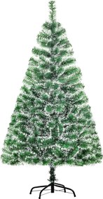 HOMCOM Brad Artificial de Crăciun cu 416 Crengi, Brad de Crăciun din PET cu Bază Metalică, Ø75x150 cm, Verde | Aosom Romania