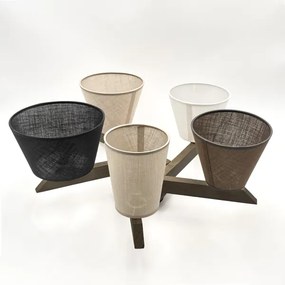 Lustră LED aplicată Brilagi ANTHONY 5xE14/40W/230V stejar nuc