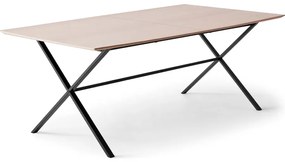 Masă de dining în culoare naturală extensibilă cu blat cu aspect de lemn de stejar 90x165 cm Meza – Hammel Furniture