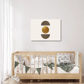 Tablou pe sticlă - Ornament de aur N⁰1 (70x50 cm)