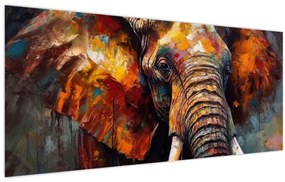 Tablou - Pictura unui elefant (120x50 cm)