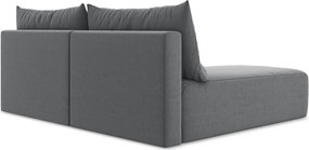 Colțar gri extensibil/cu spațiu de depozitare cu tapițerie din catifea (cu colț pe partea stângă/cu șezlong) Kalena – Makamii