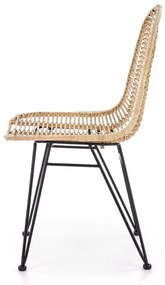 Set masa rotunda Fondi ø80 cm + 2 scaune K337 ratan natural
