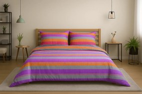 Lenjerie de pat din bumbac poly ELLE PURPLE, violet Dimensiune lenjerie de pat: 70 x 90 cm | 140 x 200 cm