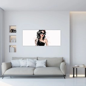 Tablou - Femeie de modă (120x50 cm)