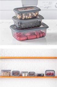 Set cutii de depozitare (3 piese), Hermia, Culoare: Antracit