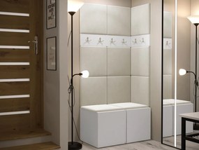 Mobilier hol Tovenaz I (Alb + Bej) . 1104761