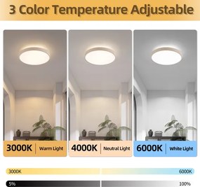 Brilagi - Corp de iluminat LED dimabil GLASS POOL DOUBLE LED/48W/230V 40 cm bej + telecomandă