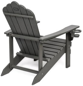 Fotoliu de grădină gri din plastic Adirondack – Bonami Selection