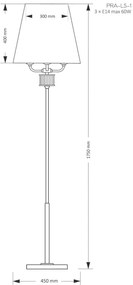 Lampadar elegant design modern realizat manual Prato