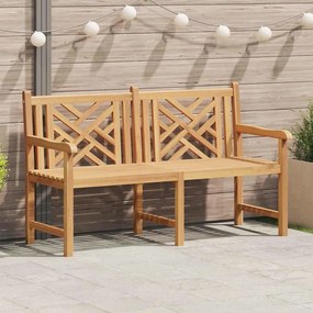vidaXL Bancă de grădină Maro 150 x 60 x 90 cm Lemn masiv de tec