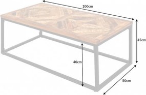 Masuta design industrial vintage Infinity Home 100cm Mango