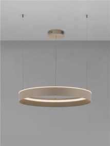Lustra LED design circular OLIVIA bej D-78cm