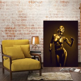 Tablou Canvas - Golden Nude Pose 4 50 x 75 cm
