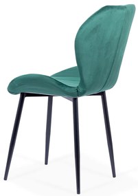 RESIGILAT - Scaun living din catifea BUC 248U verde