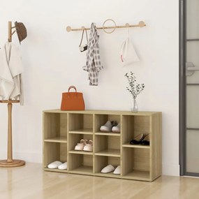 vidaXL Banchetă pantofar stejar sonoma, 103x30x54,5 cm, lemn prelucrat