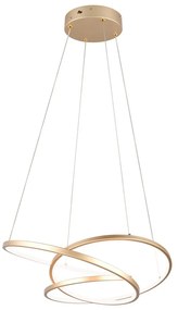 Lustră aurie LED cu intensitate reglabilă Darvin – Trio