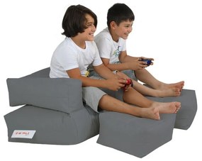 Canapea pentru copii gri 100 cm Nier – Floriane Garden