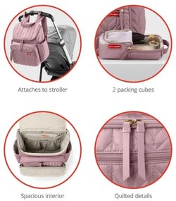 Rucsac de înfășat pentru cărucior Skip Hop FORMA Muave Mist