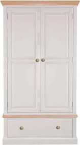 Dulap lemn masiv natur Sussane Gri/, 120 × 58 × 200 cm