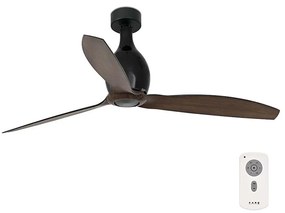 Ventilator de tavan FARO 32028 MINI ETERFAN negru d. 128 cm + telecomandă