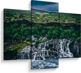 Tablou cu cascade în natură (90x60 cm)