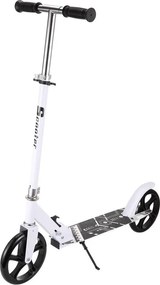 Trotineta copii si adolescenti NOVOKIDS™ Fusion EVO PRO, Maxim 100 kg, Functie Super Brake, Maner reglabil pe inaltime, Diametru roata 200 mm, Alb