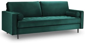 Canapea din catifea Milo Casa Santo, 219 cm, verde petrol
