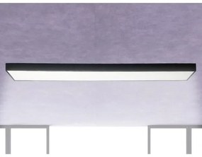 Plafonieră LED/32W/230V 4000K 120x13 cm negru