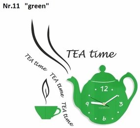 Ceas decorativ de bucătărie Tea Time Gri