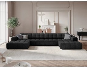 Colțar gri antracit (în formă de "U") Chicago – Cosmopolitan Design