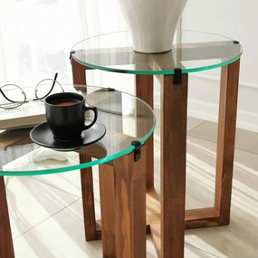 Set de măsuțe Amalfi Walnut, 2 buc.