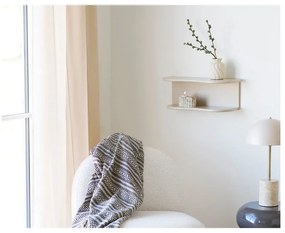 Pătură maro din bumbac reciclat 130x180 cm Adana – House Nordic