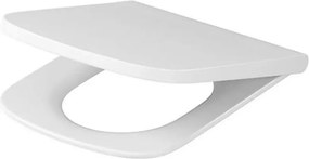 Capac WC soft-close alb Cersanit Larga patrat