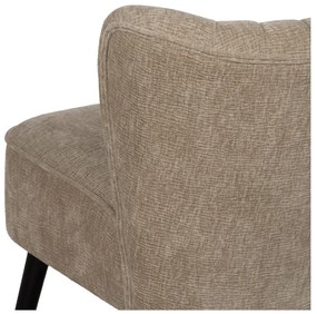 Fotoliu bej cu tapițerie din chenille Glam – Ixia