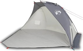 vidaXL Cort de plajă, gri, 268x223x125 cm, poliester 185T