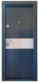 Usa metalica de exterior cu izolatie si vizor Novo Doors NDC01 ,deschidere stanga dreapta, 1 yala, dimensiuni multiple,tabla 1.2 mm, balamale si
