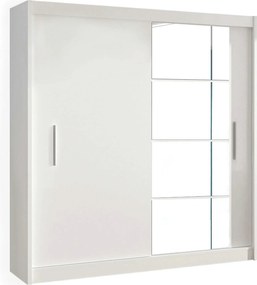 Dulap LOW, alb, DTD laminat, cu 2 usi, 180x61x215 cm