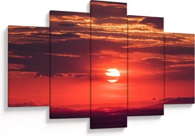 Tablou cu soarele colorat (150x105 cm)