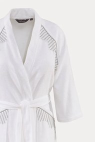 Halat elegant pentru femei NOVA, in cutie cadou L Alb / White