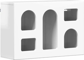 vidaXL Dulap suspendat Alb lucios 60 x 20 x 40 cm Lemn compozit